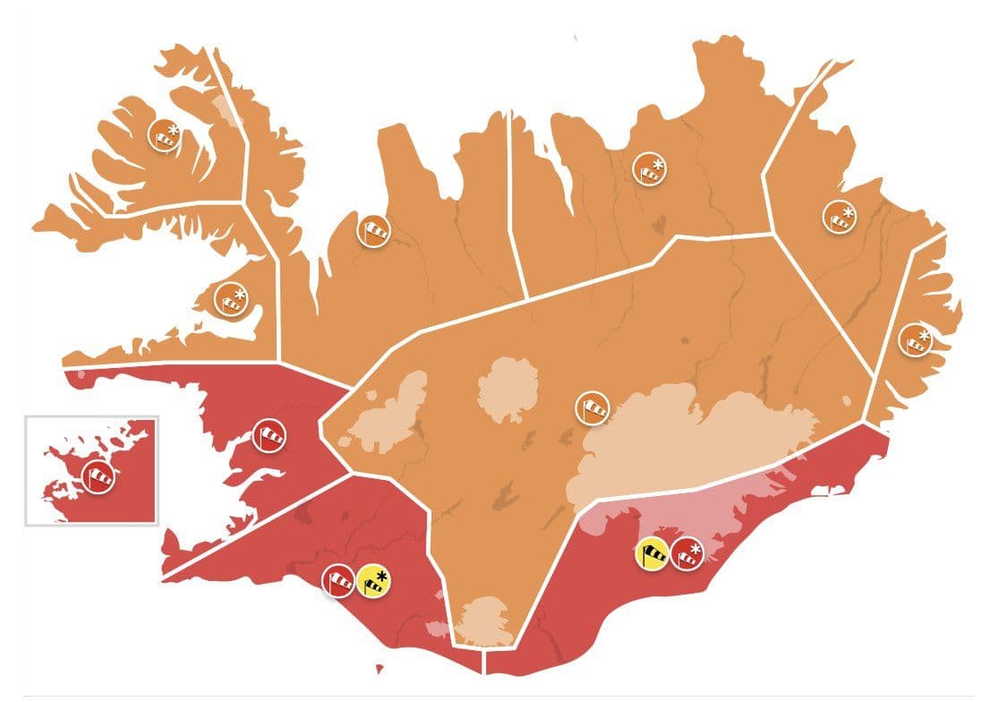 Lokað vegna veðurs