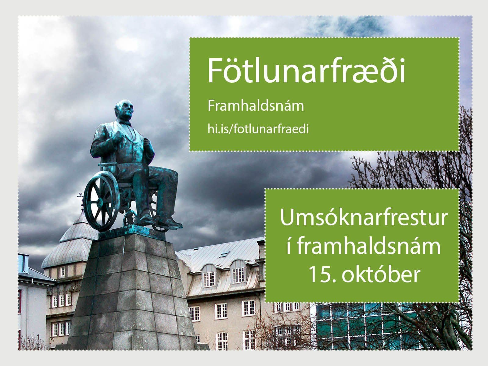Opið er fyrir umsóknir í meistaranám í fötlunarfræði til og með 15. október 2020.