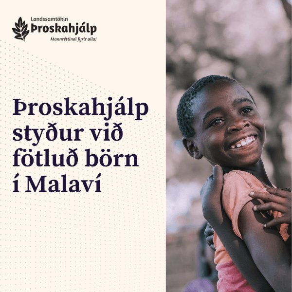 Þroskahjálp styður við menntun og þátttöku fatlaðra barna í Malaví