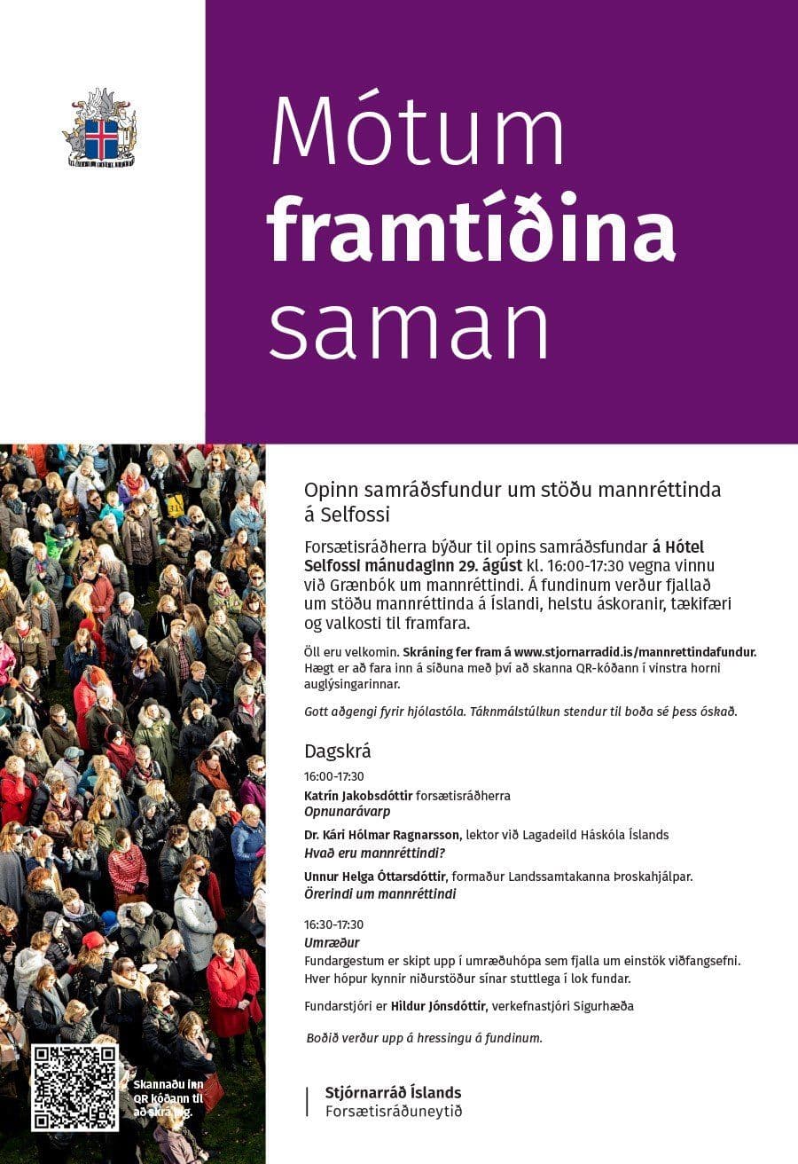 Rætt um mannréttindi á Selfossi