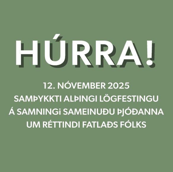 Húrra! Alþingi lögfestir samning Sameinuðu þjóðanna um réttindi fatlaðs fólks