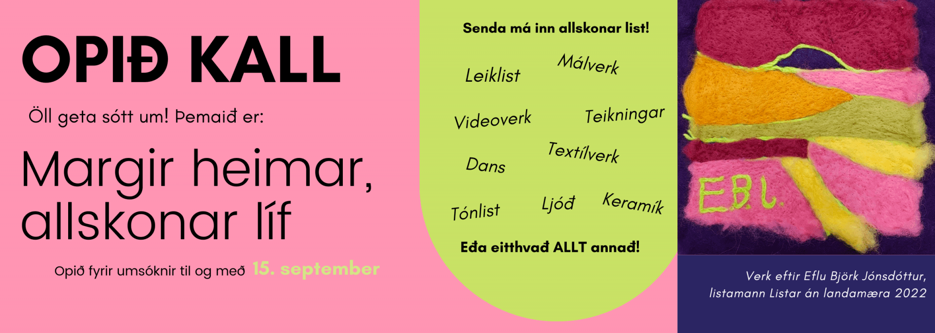 Opið kall hjá List án landamæra