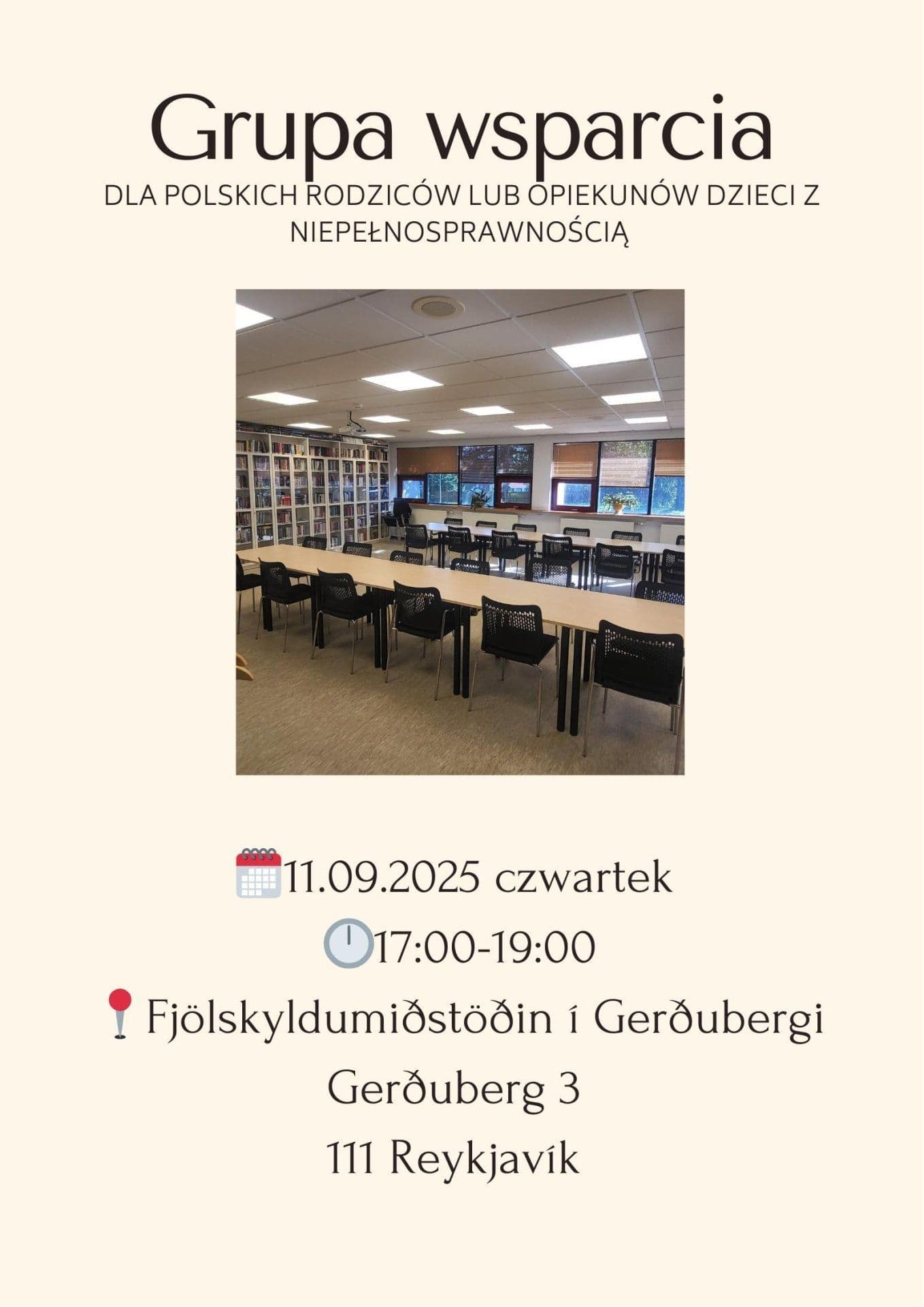 Stuðningshópur fyrir pólska foreldra og aðstandendur / Grupa wsparcia dla polskojęzycznych rodziców