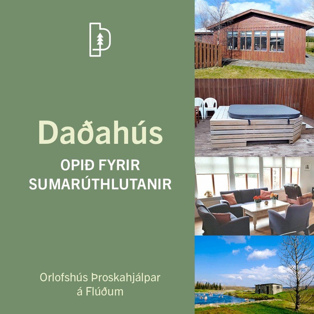 Daðahús: opið fyrir sumarúthlutanir 2023