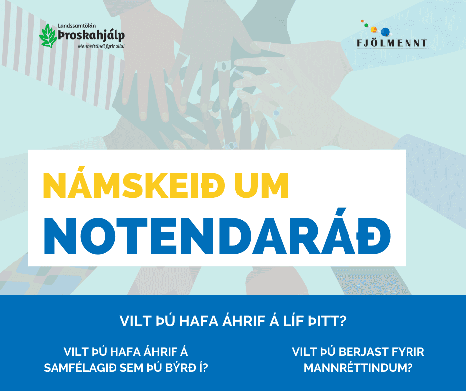 Námskeið um Notendaráð fyrir fatlað fólk