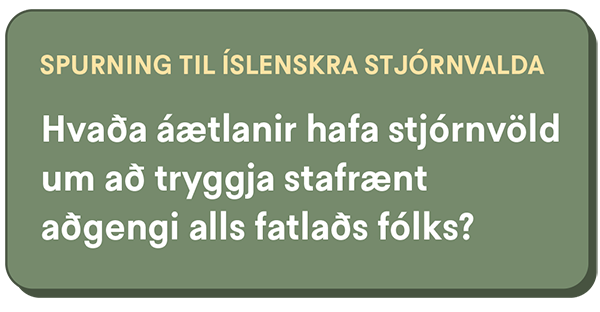 Spurning frá Þroskahjálp til nefndar um Samning sameinuðu þjóðanna um réttindi fatlaðs fólks