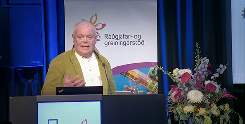 Atli Magnússon í pontu