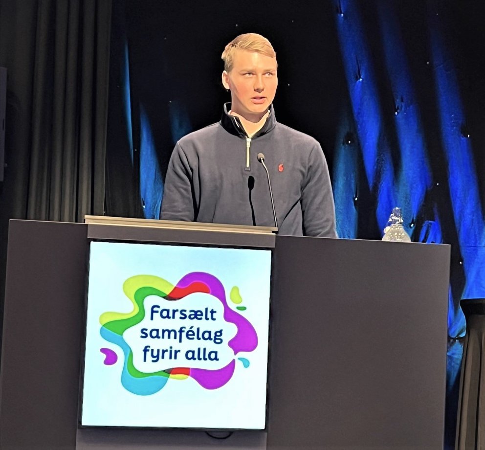 Hilmar Snær Örvarsson, skíðamaður hélt erindi.