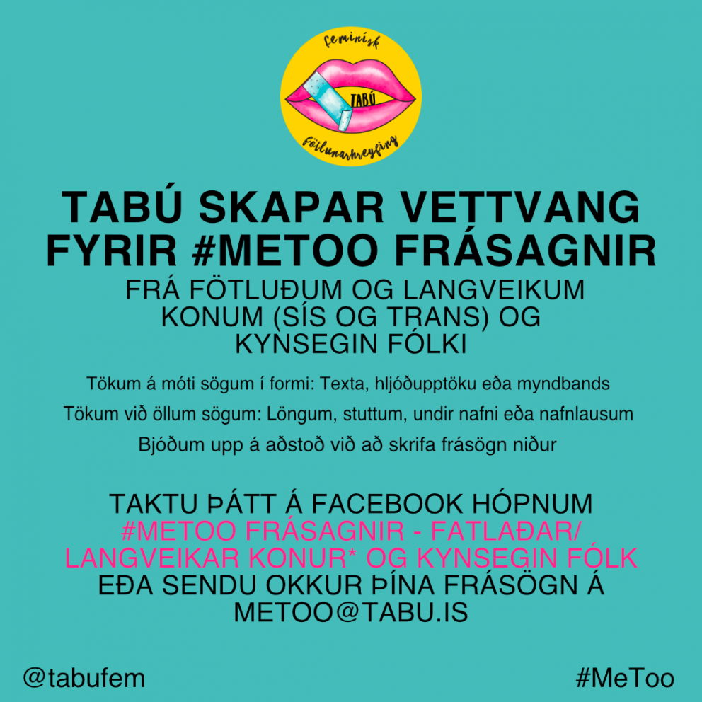 Metoo sögur fatlaðra kvenna