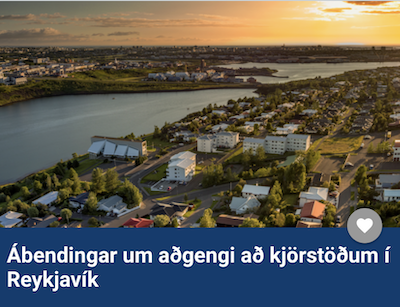 Hægt er að senda inn ábendingar um aðgengi á og við kjörstaði á vef Betri Reykjavíkur á www.betrirey&hellip;