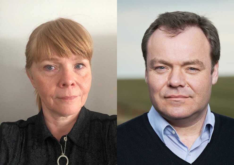 Ingibjörg Gyða Guðrúnardóttir og Guðmundur Ármann Pétursson sem bæði bjóða sig fram til formanns Lan…