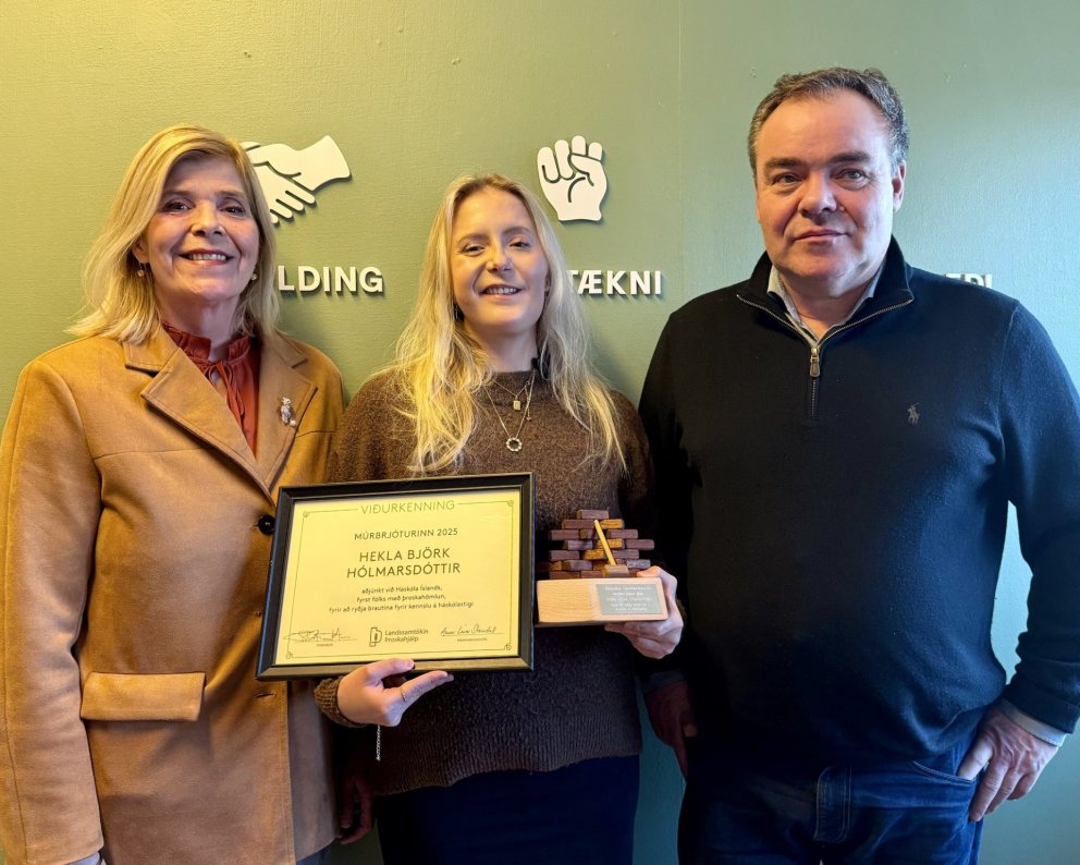 Hekla Björk, einn af Múrbrjótum Þroskahjálpar 2025