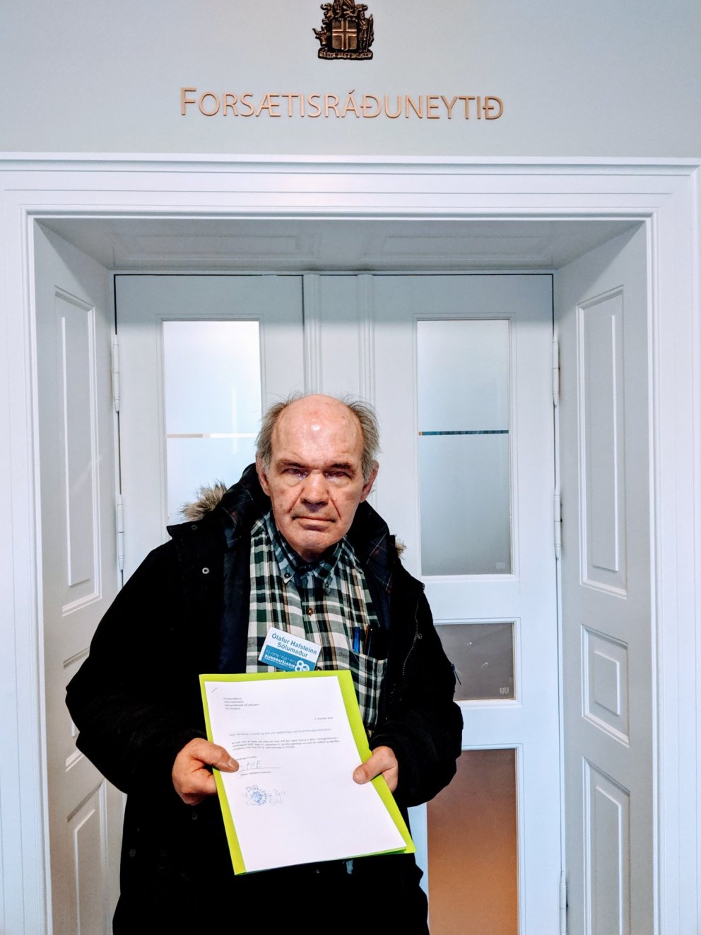 Ólafur Hafsteinn ítrekar fundarbeiðni til forsætisráðherra