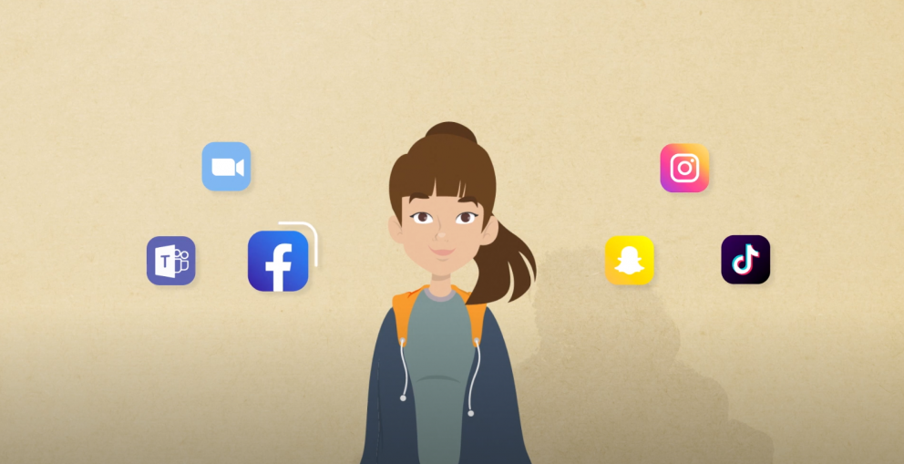 Nýtt fræðsluefni um notkun samfélagsmiðla og fjarfundarforrita!