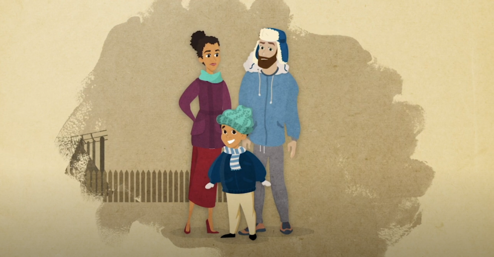 Skjáskot úr myndböndunum.