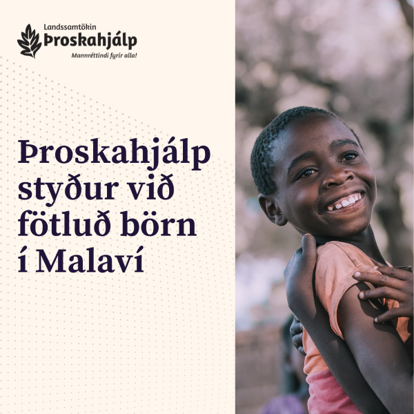 Þroskahjálp styður við menntun og þátttöku fatlaðra barna í Malaví