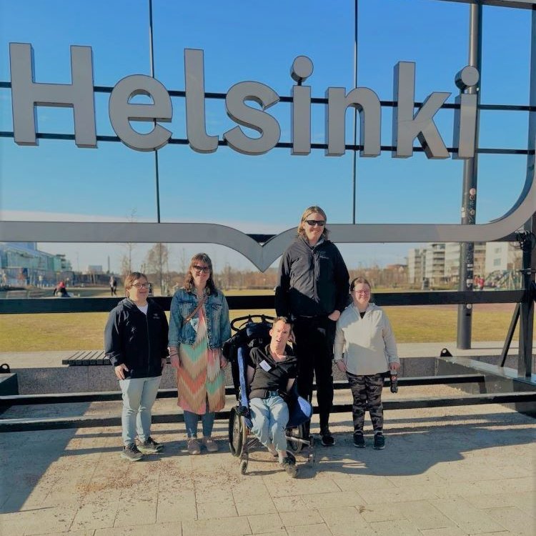 Sérfræðihópur Inclusion Nordic sem kom saman í Helsinki Finnlandi. Á myndinni má m.a. sjá Hauk Guðmu…