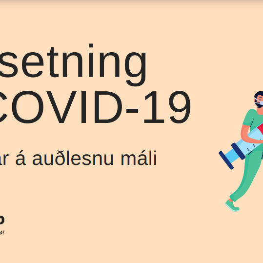 Upplýsingar um COVID bólusetningu á auðlesnu máli