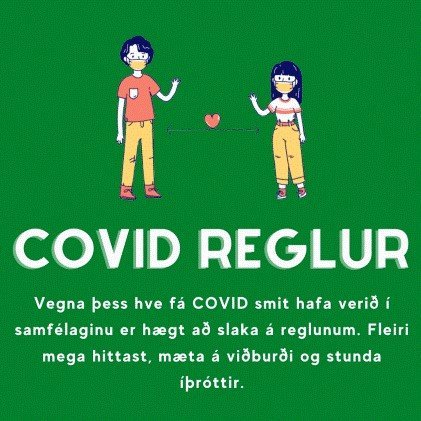 Nýjar reglur vegna COVID, 24. febrúar