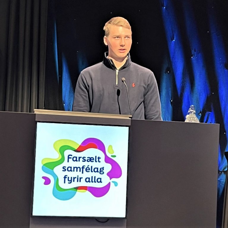 Hilmar Snær Örvarsson, skíðamaður hélt erindi.