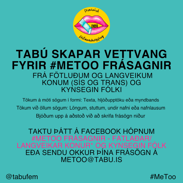 Metoo sögur fatlaðra kvenna