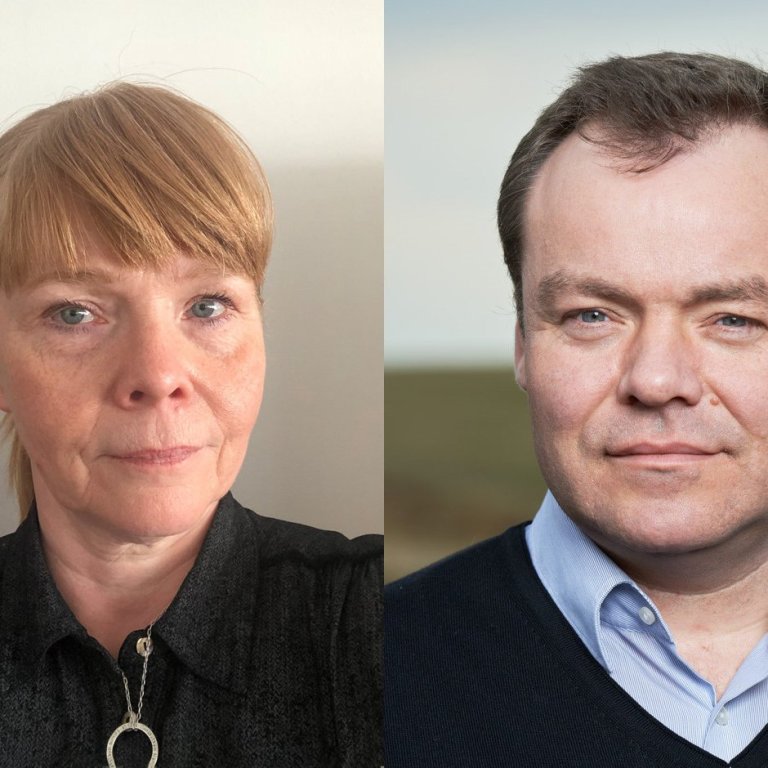 Ingibjörg Gyða Guðrúnardóttir og Guðmundur Ármann Pétursson sem bæði bjóða sig fram til formanns Lan…