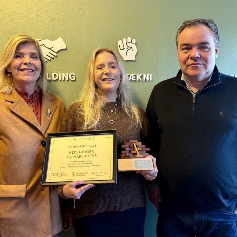 Hekla Björk, einn af Múrbrjótum Þroskahjálpar 2025