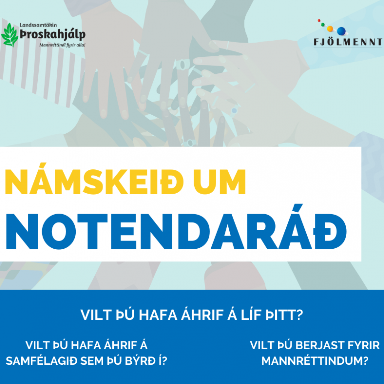Námskeið um Notendaráð fyrir fatlað fólk