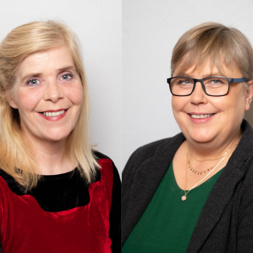 Anna Lára Steindal og Bryndís Snæbjörnsdóttir