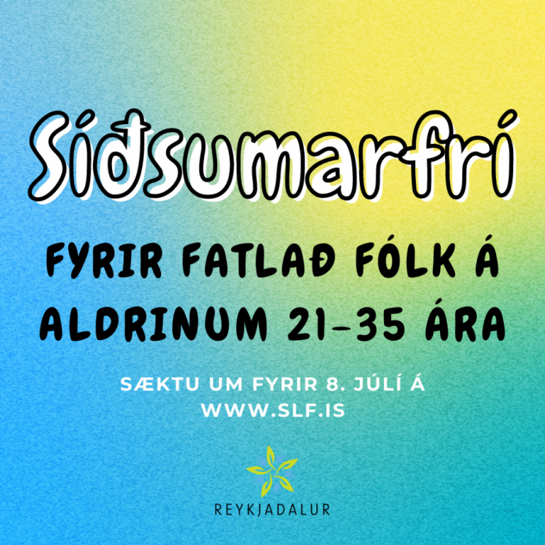 Síðsumarfrí Reykjadals