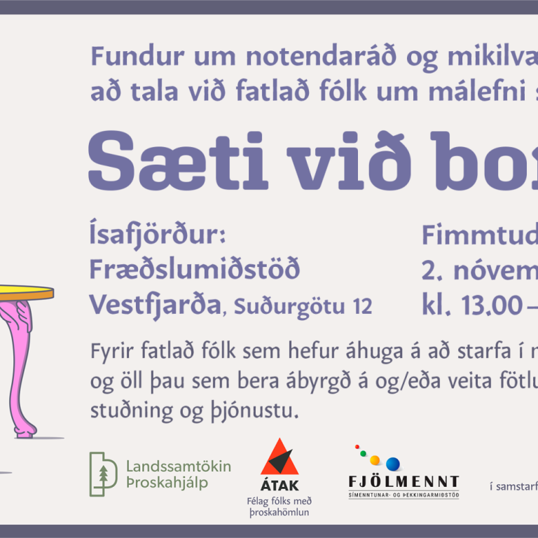 Sæti við borðið: Næsti fundur á Ísafirði 2. nóvember