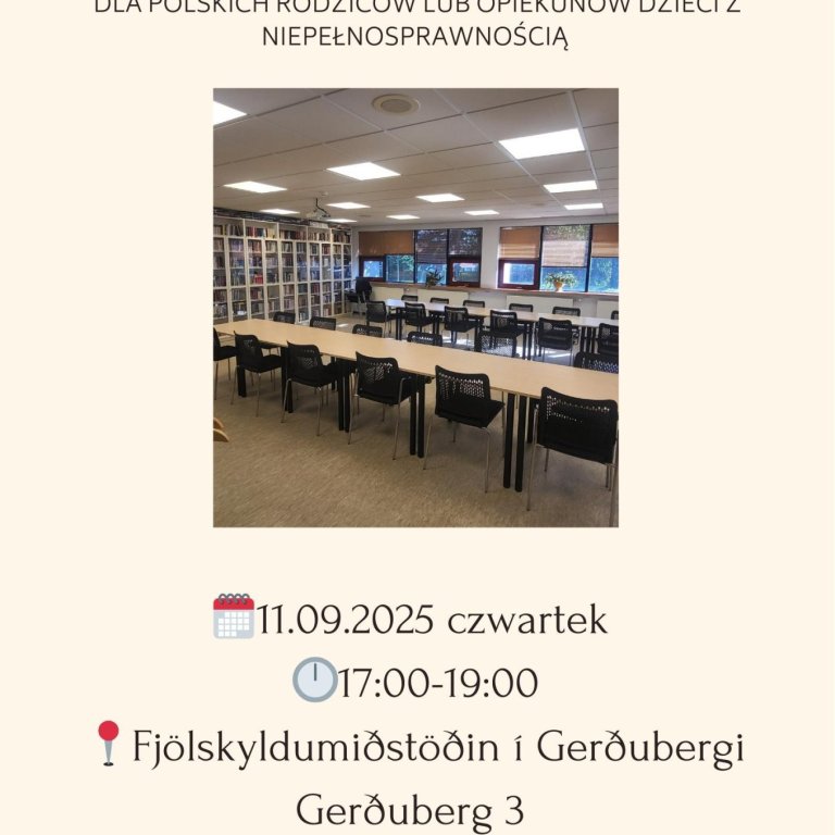 Stuðningshópur fyrir pólska foreldra og aðstandendur / Grupa wsparcia dla polskojęzycznych rodziców