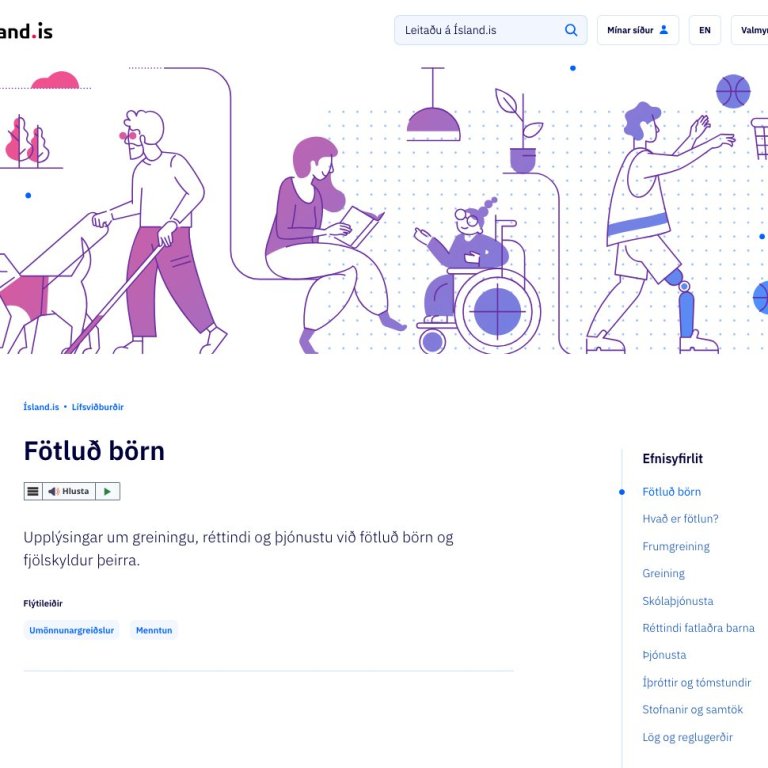 Upplýsingatorg opnar á Island.is. Tímamót í þjónustu við aðstandendur fatlaðra barna