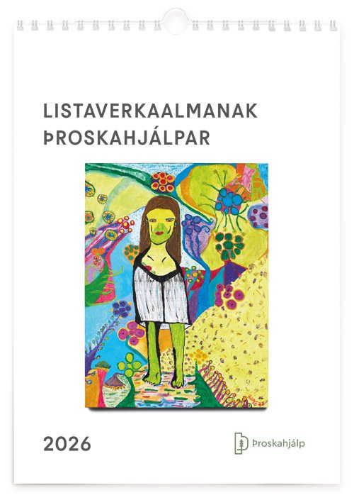 Almanak Þroskahjálpar 2026, forsíða, Elín Sigríður María Ólafsdóttir