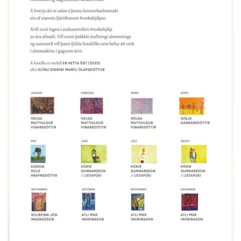 Almanak &THORN;roskahj&aacute;lpar 2026, baks&iacute;&eth;a