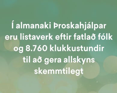 Listaverkaalmanak Þroskahjálpar 2026