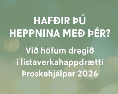 Listaverkaalmanak Þroskahjálpar 2026